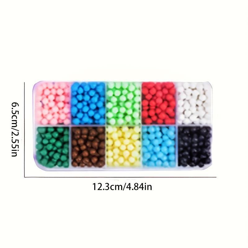 Handmade Water Mist Magic Beads Toys for Teen Girls, 1 Set Creative Mini Magic Beads for DIY Craft, Funny Puzzle Toy Build Kit, Christmas Gift