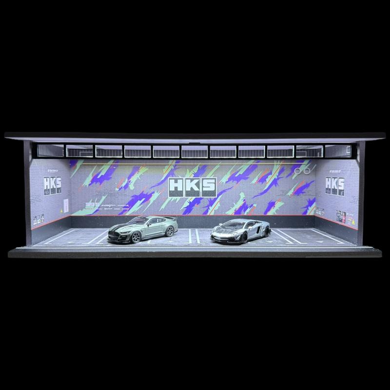 Diecast Hot Wheels Diorama Parking Garage Model 1:64 Scale