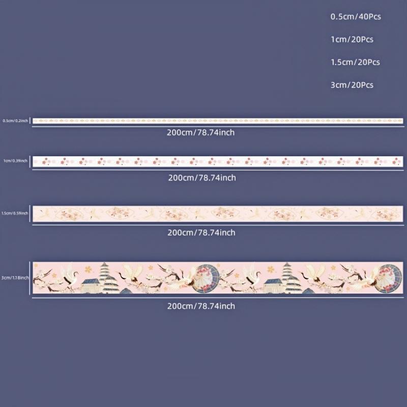 100pcs Retro Cartoon Pattern Washi Tape Set, Handbook Material Decorative Collage Background Paper, DIY Decorative Supplies For Scrapbooking & Journal Making And Gift Wrapping, Summer Gifts