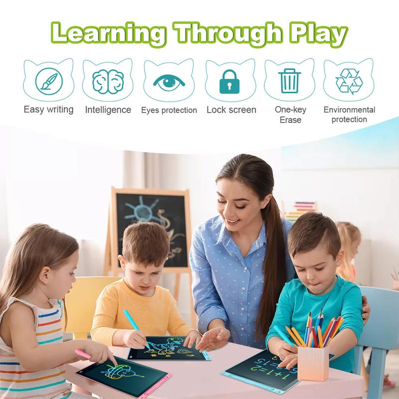 LCD Writing Tablet for Kids - Preschool Drawing Tablet Toys & Toddler Travel Essential Toys,Reusable Electronic Drawing Board Handwriting Tablet, Christmas Stocking Stuffers for Kids LCD Kids