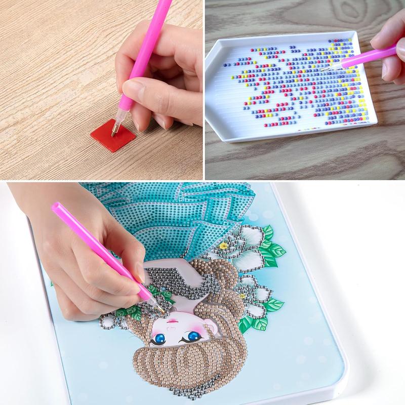 6PCS Large Plastic Diamond Art Painting Trays,6.4 x 3.2 Inches Bead Sorting Trays Organizer, Diamond Art Painting Tool Accessories for DIY Art Craft