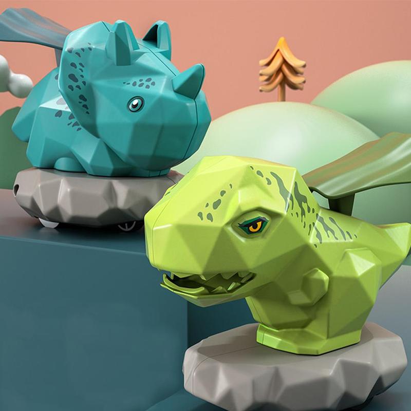 Cute Dinosaur Design Press Inertia Sliding Car, Collision Resistance Dino Inertia Car Toy, Creative Cartoon Sliding Toys for Gifts