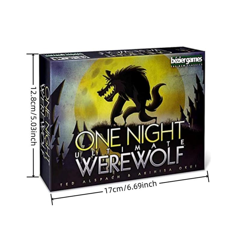 Werewolf Game, 1 Box One Night Ultimate Werewolf Game, Creative Small Gift, Holiday Game, Birthday Party Supplies, Birthday Gift