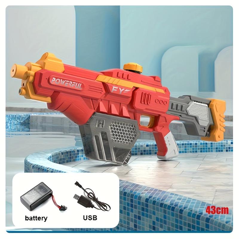 Electric Water Gun red and Self-Filling Function Electric Water Gun Blue