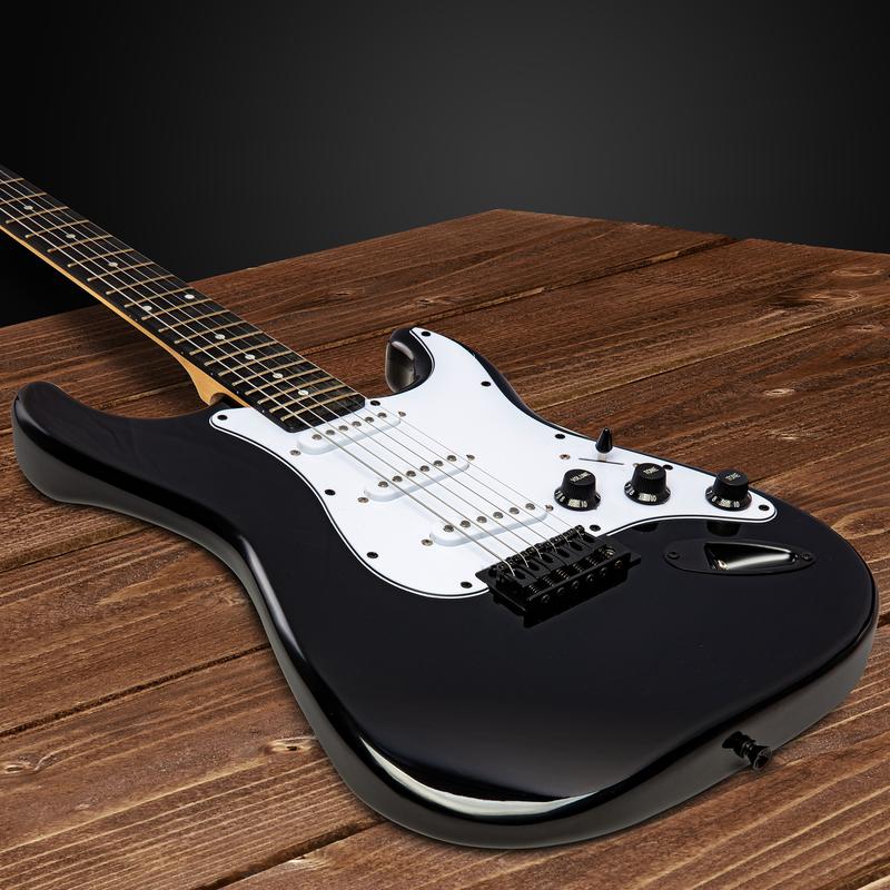 LyxPro CS Series Full Size Electric Guitar Kit with 20W Amplifier and All Accessories To Play Out Of The Box - 39 Inches