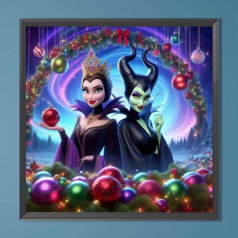 Witch Holding Poisoned Fruit Diamond Art Painting Kit without Frame, 1 Set DIY 5D Diamond Art Painting Kit, Wall Art Decor for Home Living Room Bedroom
