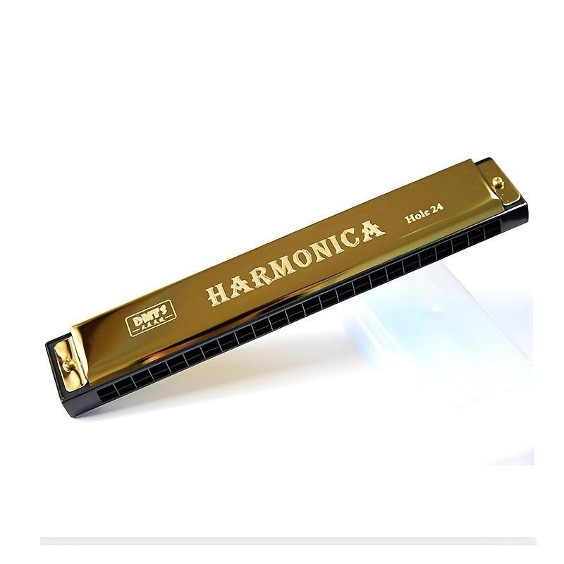 Travel Harmonica for Kids, Portable 24 Holes Harmonica Toys for Adults for Beginner, Musical Instruments & Accessories