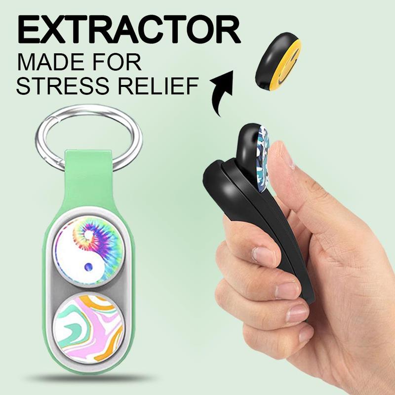 Colorful Stress Relief Toy Decoration, Stress Relief Toy Keychain, Trick Magnet and Fidget Toy for Phone Charms Decor