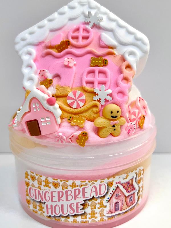Gingerbread House Slime DIY Clay House Add-in!