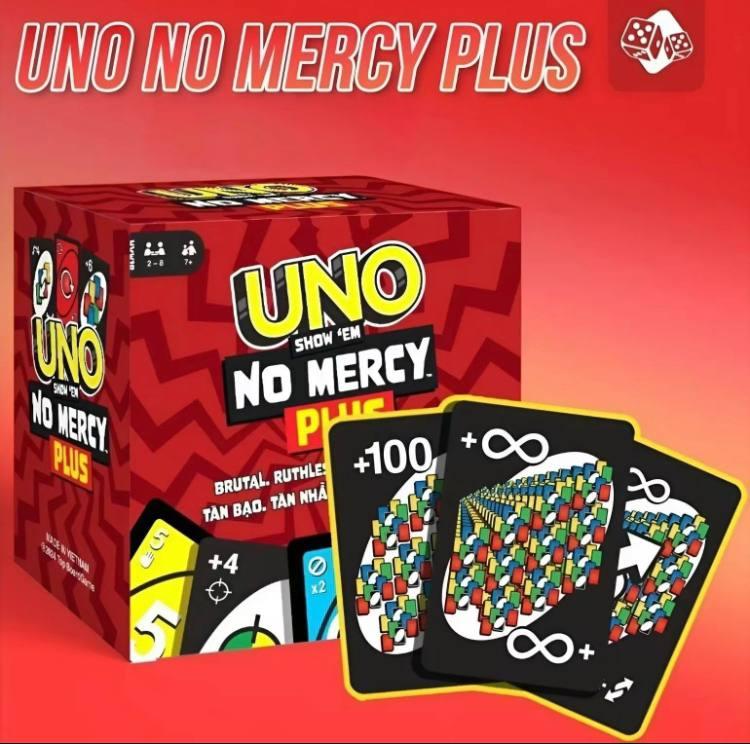 Boardgame card game UNO NOMERCY the game upgrades the harsh rules Show 'em No Mercy