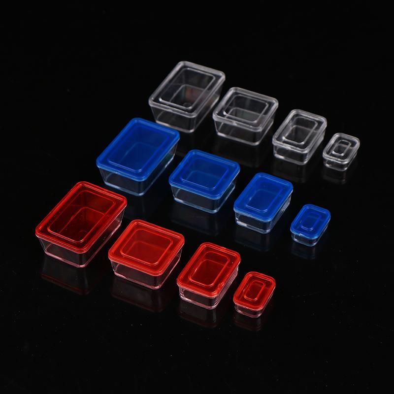 4pcs 1 12 Dollhouse Mini Fresh Keeping Box Lunch Box Model Kitchen Tableware Decoration