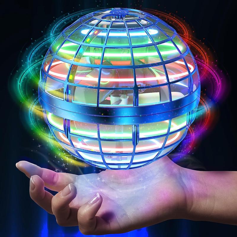 Flying Orb Ball Toys for Kids Hand Drone Orbit Indoor Outdoor Flying Spinner Mini