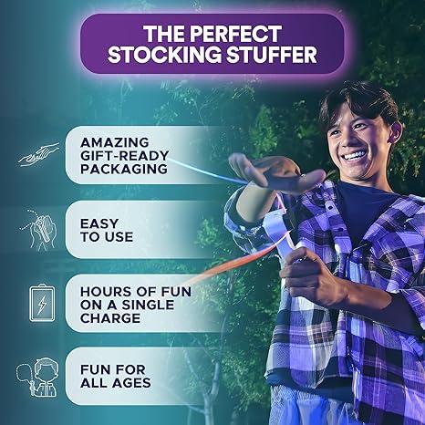 he Original Clow-in-The-Dark StringShooter Toy - Built-in UV Blacklight -Safe Interactive STEM Learning Toy-Viral Stocking Stuffer Gadget -Holiday Family Game Night Fun