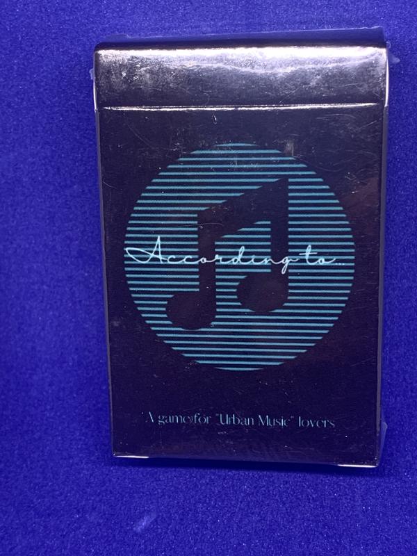 According to... Music Trivia Game deck of playingcard