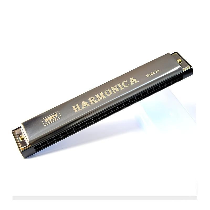 Travel Harmonica for Kids, Portable 24 Holes Harmonica Toys for Adults for Beginner, Musical Instruments & Accessories