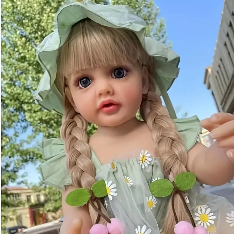 PYDOLL 55cm Lifelike Reborn Silicone Princess Doll, Full Body, Birthday Gift for Girls