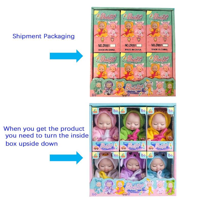 Sleeping Simulation Doll Toy, 1 Set Cute Doll Toy, Creative Birthday and Holiday Gift Options