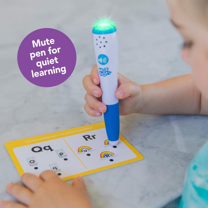 Educational Insights Hot Dots Alphabet Set with 72 Activities, Learn to Read Preschool Set with Interactive Pen, Ages 3+, Medium