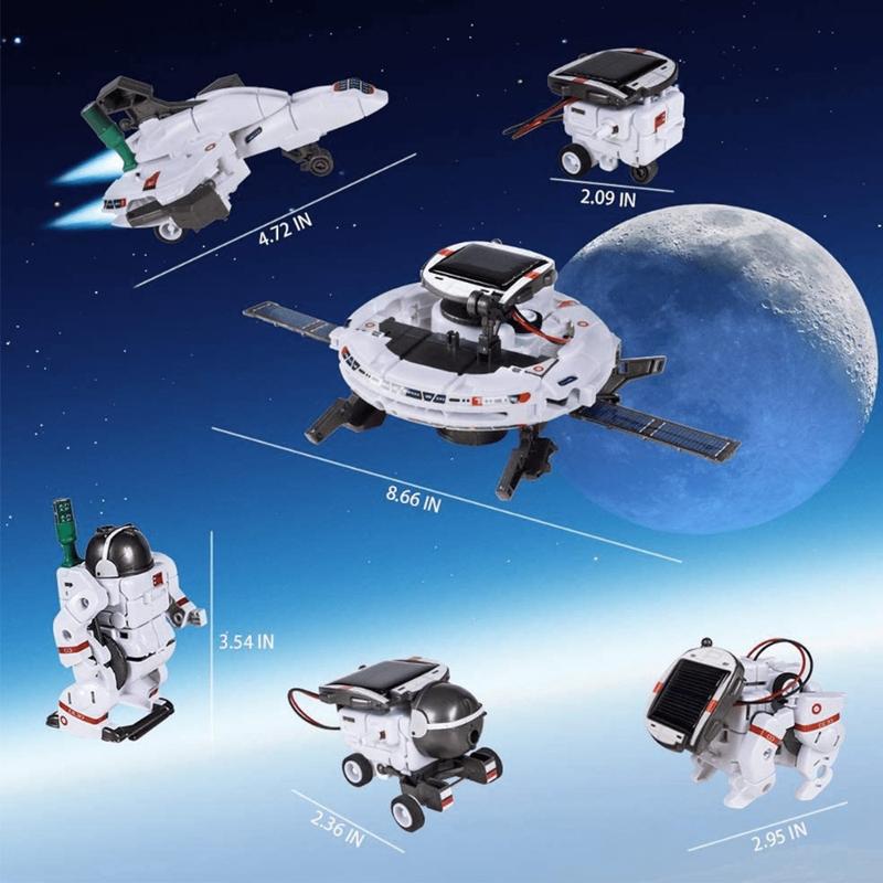 STEM Project Toys for Kids 8-12, Solar Robotics Science Kit Gifts for Teens 8-14 Boys and Girls, 120 Pieces Building Experiments for 9-Year-Olds