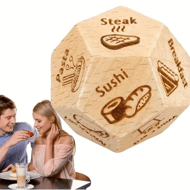 Food Decision Dice, Romantic Couples Game For Date Nights, Celebrations, Anniversary, Valentines, Birthday, Christmas Gifts, Playful Food Picker Idea