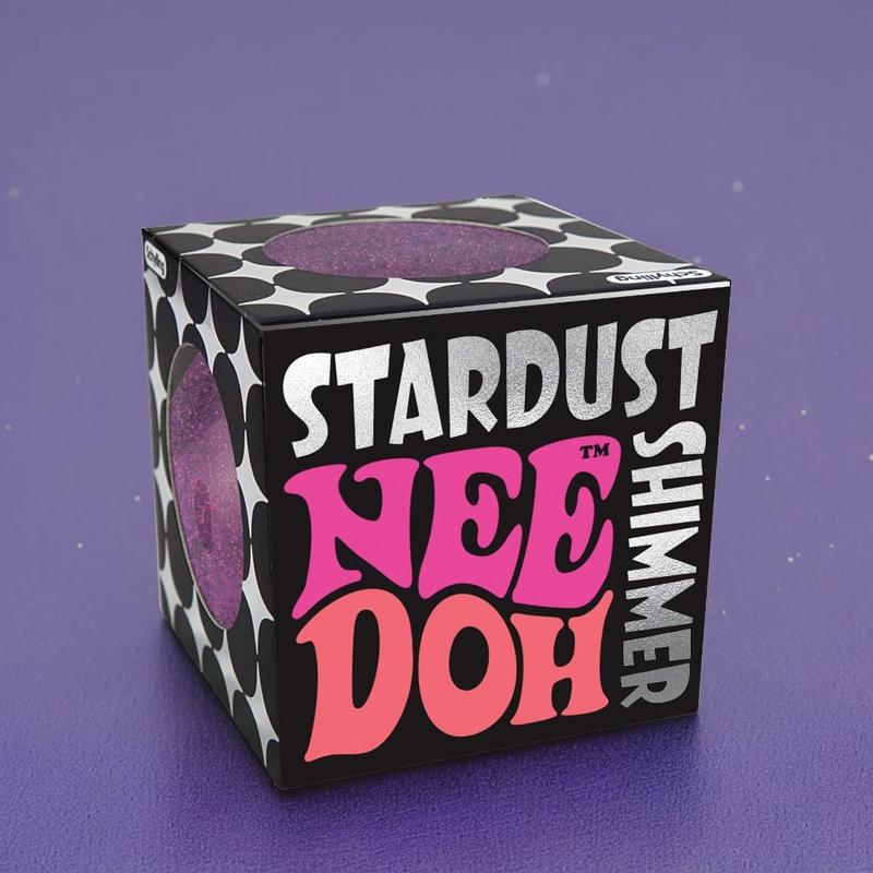 Schylling NeeDoh Stardust - Sensory Fidget Toy - Assorted Colors - Ages 3 to Adult (Pack of 1)