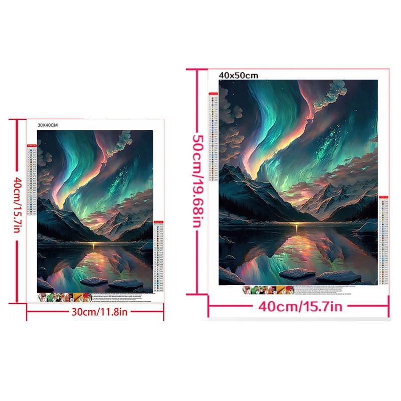 5D DIY Diamond Arts Colorful Painting Kit, Landscape Pattern Diamond Arts Colorful Painting without Frame, DIY Decor Painting for Bedroom