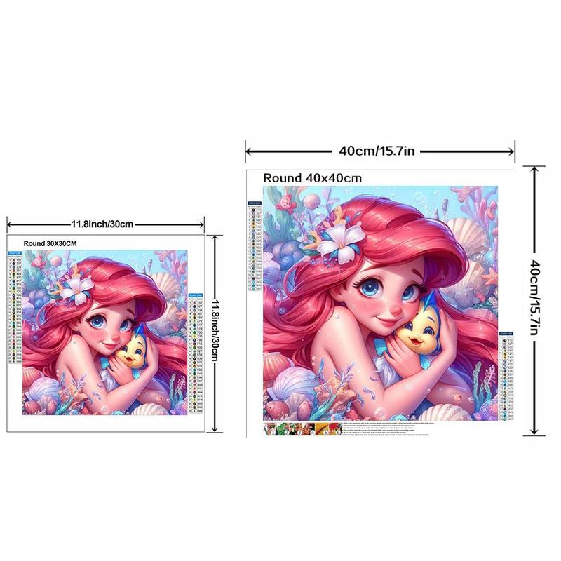 Disney Princess Pattern DIY Diamond Arts Colorful Painting Kit without Frame, DIY 5D Diamond Arts Colorful Painting Kit, Wall Art Decor for Home