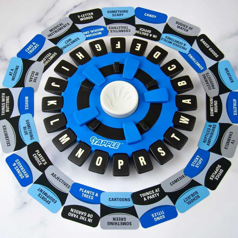 Tapple - Fast Paced Word Game, Beat the Timer, Say a Word & Win! Great for Game Nights, 144 Categories & Tapple Wheel Included, Requires 2AA Batteries