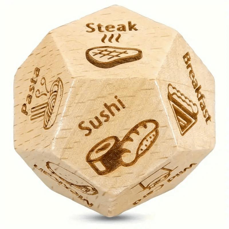 Food Decision Dice, Romantic Couples Game For Date Nights, Celebrations, Anniversary, Valentines, Birthday, Christmas Gifts, Playful Food Picker Idea