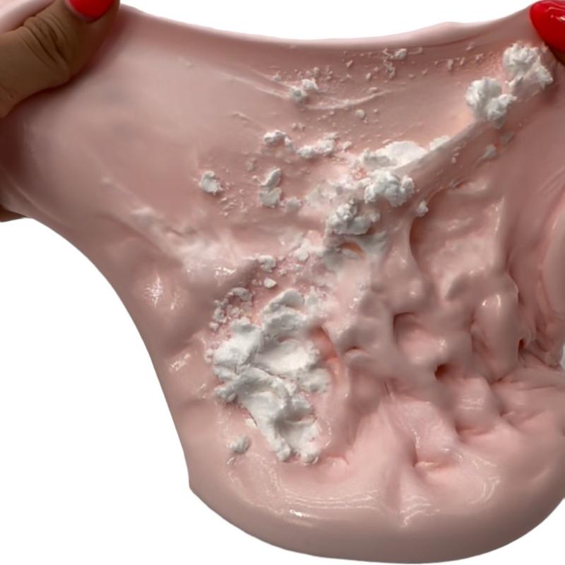 6oz Strawberry Milkshake Slime Kit with Whipped Cream Clay Piece and Charms - Classic & Novelty Toy