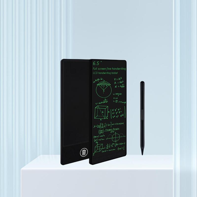 6.5 Inch LCD Writing Tablet, Monochromatic Fine Handwriting Electronic Drawing Tablet, Online Class Training LCD Writing Tablet for Office Student