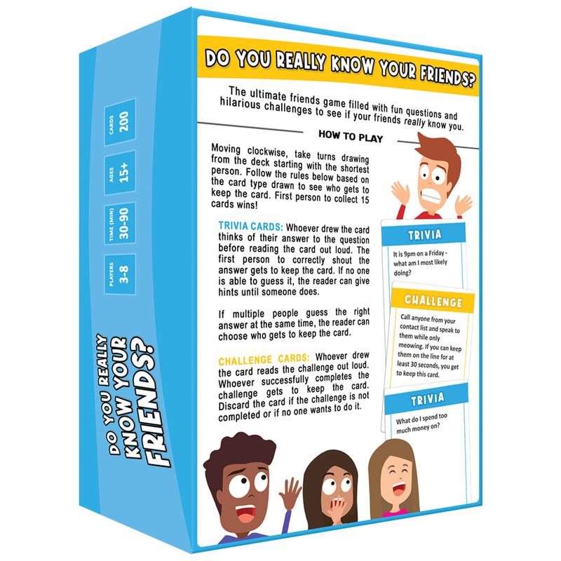 Do You Really Know Your Friends? Ultimate Party Game for Adults and Teens