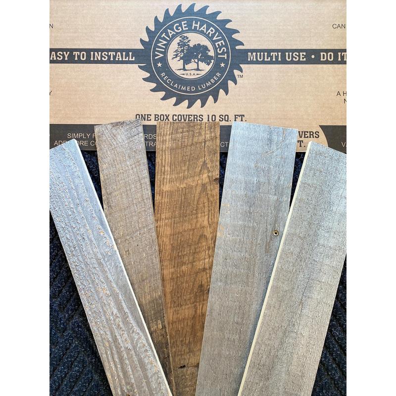 Premium Vintage Reclaimed Barn Wood Bundle (10.2 sq. ft.)