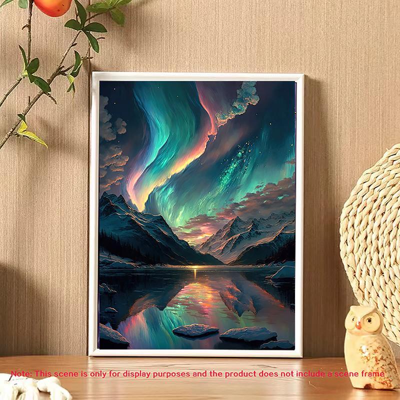5D DIY Diamond Arts Colorful Painting Kit, Landscape Pattern Diamond Arts Colorful Painting without Frame, DIY Decor Painting for Bedroom