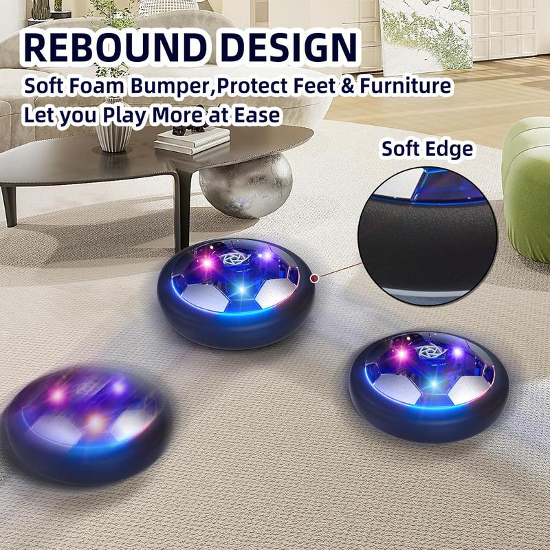 2 Pack LED Light Hover Soccer Ball, LED Light Soccer Ball Toys, Indoor Outdoor Games, christmas toys 2024 LED Light