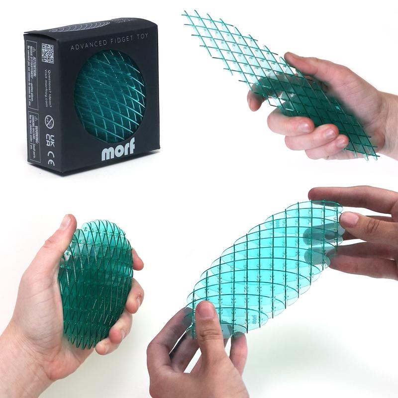 Morf Fidget Worm Blue Small 12x12 Advanced Fidget Toy