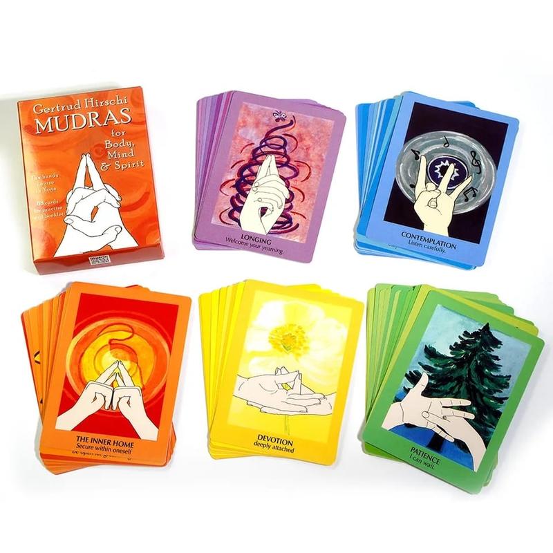 Mudras for Body, Mind ad Spirit: The Handy Course in Yoga Spiritual Meditation Accessories (68 cards Tarot Deck Oracle)