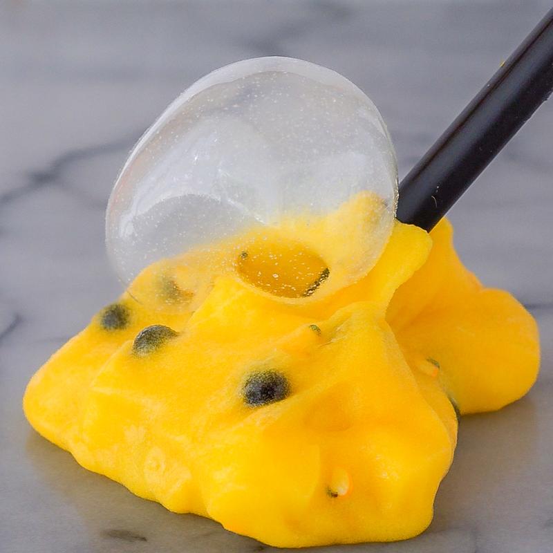 Mango Boba Slime - Jelly Cube Slime - Sea Dragon Slimes Shop - stress reducing, sensory regulation, sensory play, slime therapy