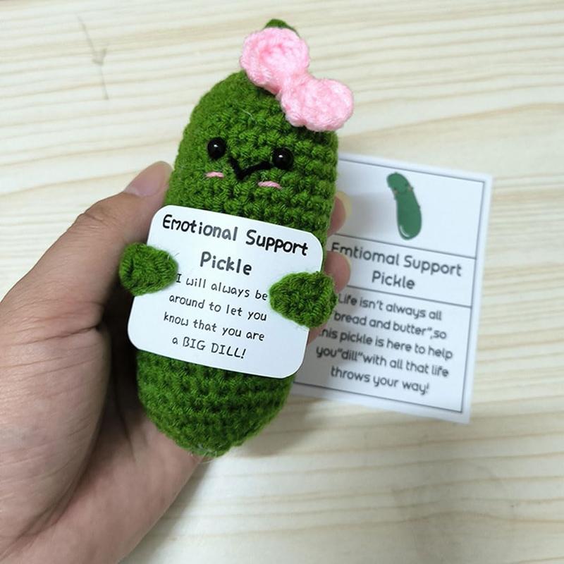 Mini Funny Emotional Support Pickle Cheer Up Gifts for Mother's Day and Women's Day