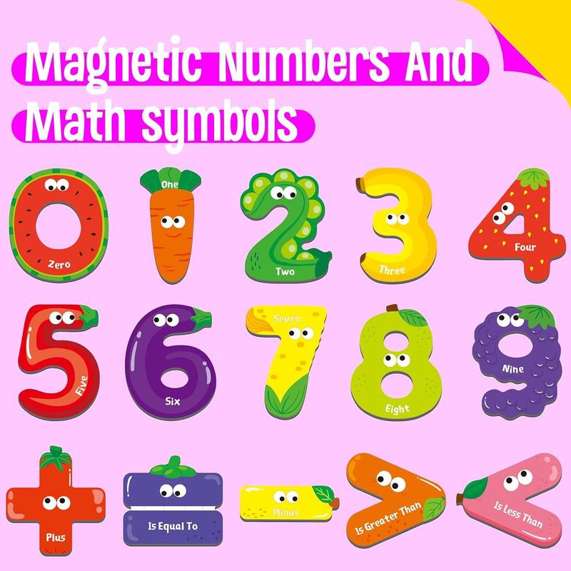 Large Size Magnetic Letters, Cute Animal Alphabet ABC Magnets for Fridge Colorful Uppercase Animals Toys Set Spelling Learning Games for,