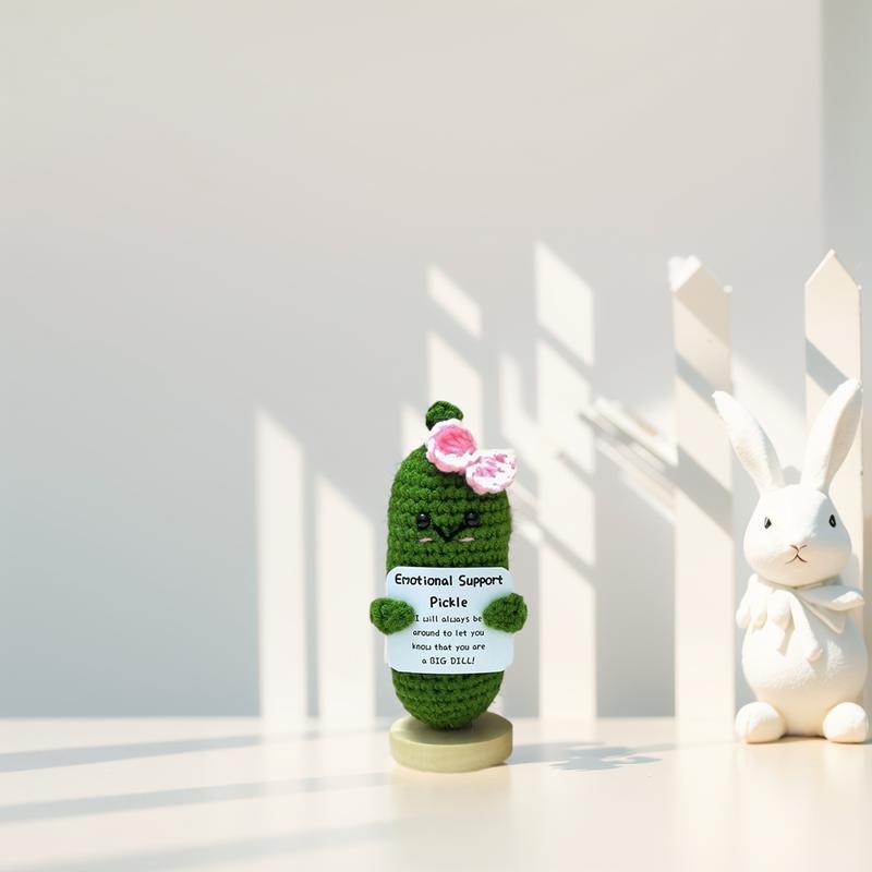 Mini Funny Emotional Support Pickle Cheer Up Gifts for Mother's Day and Women's Day
