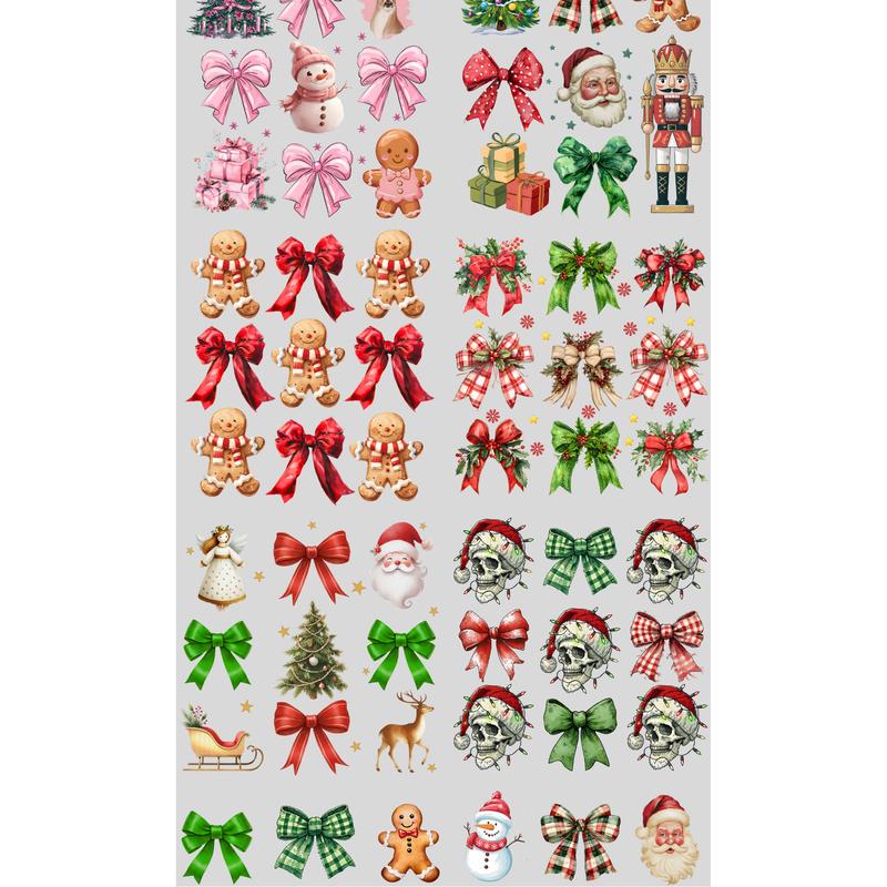 Coquette Christmas DTF Transfer Gang Sheet 24.5