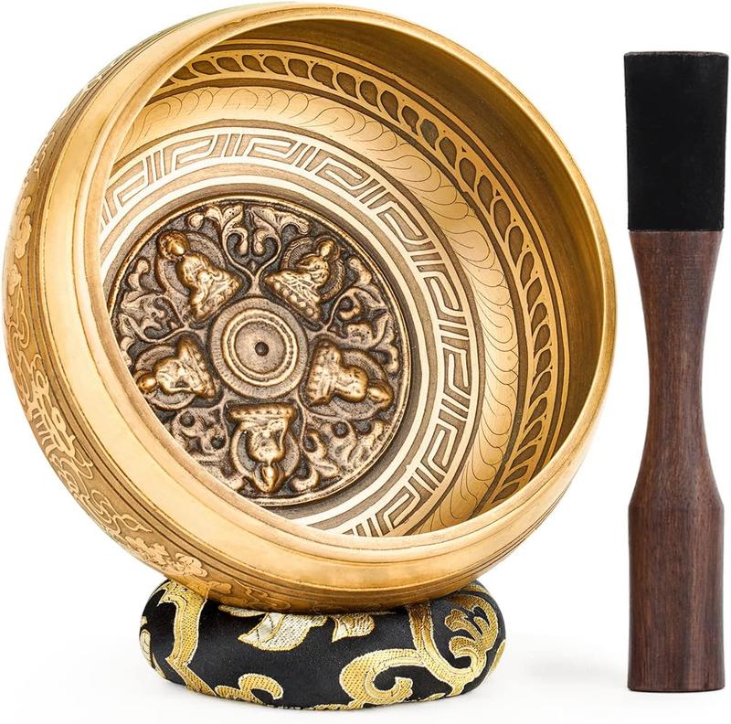 Tibetan Singing Bowls, Singing Sound Bowl Handcrafted in Nepal for Yoga 6