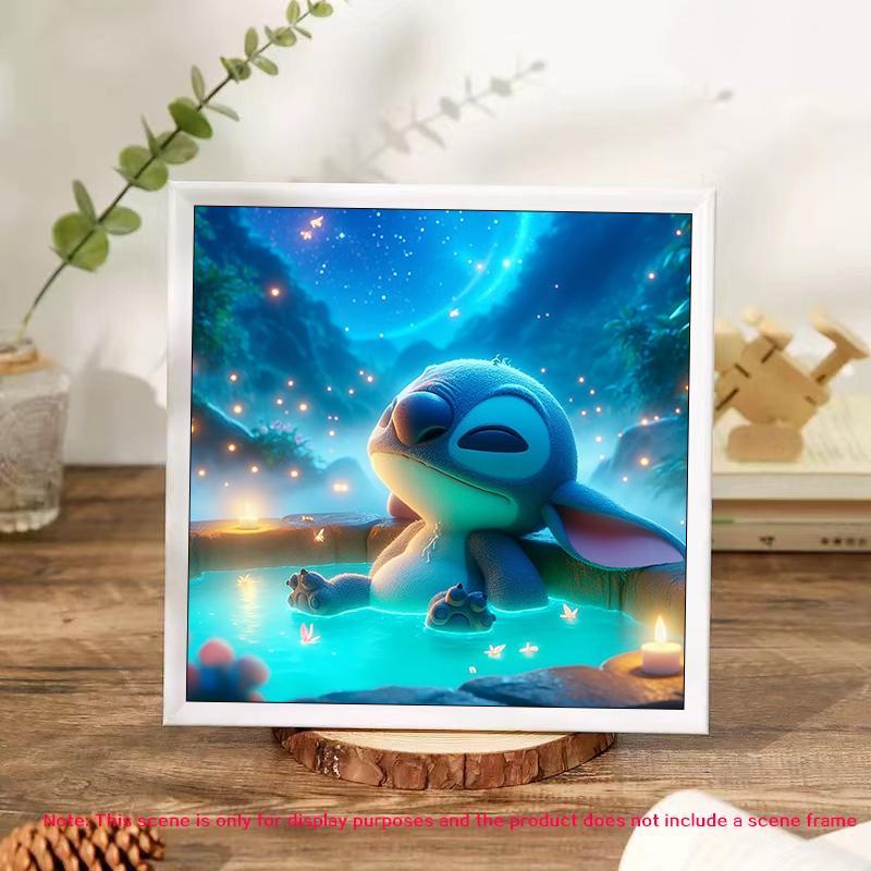 Cartoon Stitch Pattern DIY Diamond Arts Colorful Painting Kit without Frame, DIY 5D Diamond Arts Colorful Painting Kit, Wall Art Decor for Home