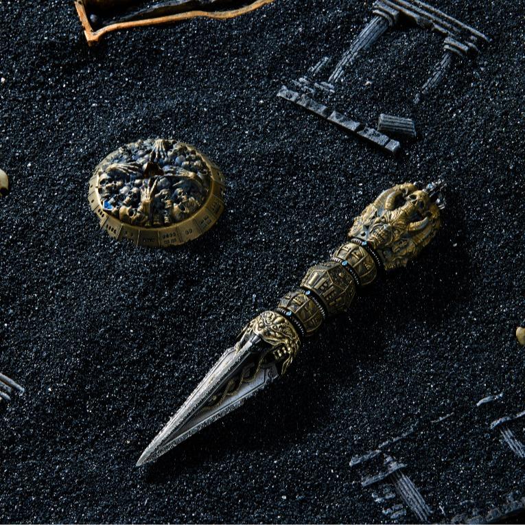 Wand Dice Set (7-in-1) for RPGs | Numbers Inspired by the Eight Trigrams | Precision-Balanced and Fair | Crafted from Premium Zinc Alloy dice roller