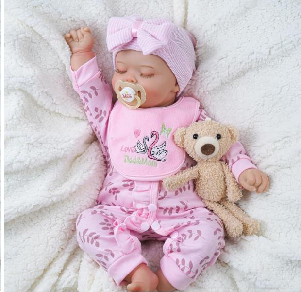 BABESIDE Lifelike Reborn Baby Dolls - 20Inch-Real Baby Feeling Realistic-Newborn Baby Dolls Adorable Smiling Real Life Baby Dolls with Gift Box for Kids Age 3+
