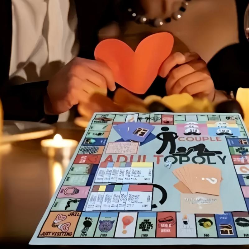 Loveopoly Board Game for Couples - Card Game Props for Date Night
