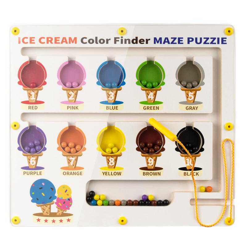 Christmas gifts kids toys, Magnetic Alphabet ,Color and Number Maze Toy , Montessori Color Sorting Puzzles Game for Kid, Counting Matching Board Toys, Learning Motor Skill Toy Gift for Boys Girls Toddlers Preschool 3 4 5 Years