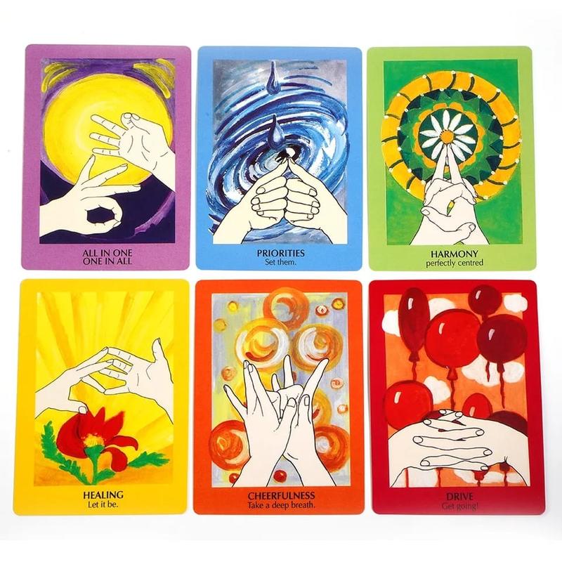 Mudras for Body, Mind ad Spirit: The Handy Course in Yoga Spiritual Meditation Accessories (68 cards Tarot Deck Oracle)