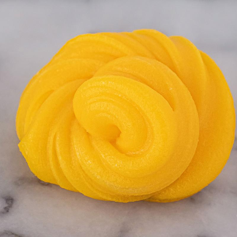 Mango Boba Slime - Jelly Cube Slime - Sea Dragon Slimes Shop - stress reducing, sensory regulation, sensory play, slime therapy